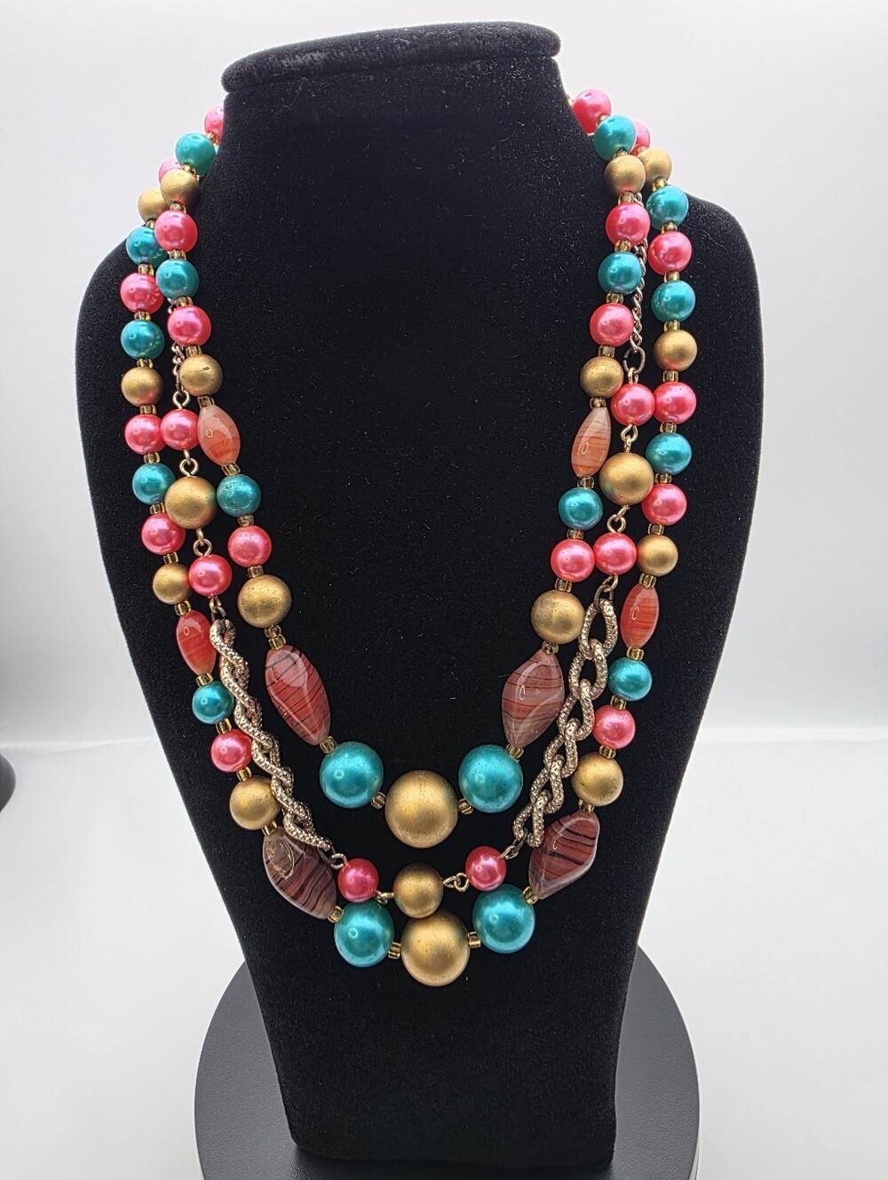 Japanese Vintage Glass Bead Necklace
